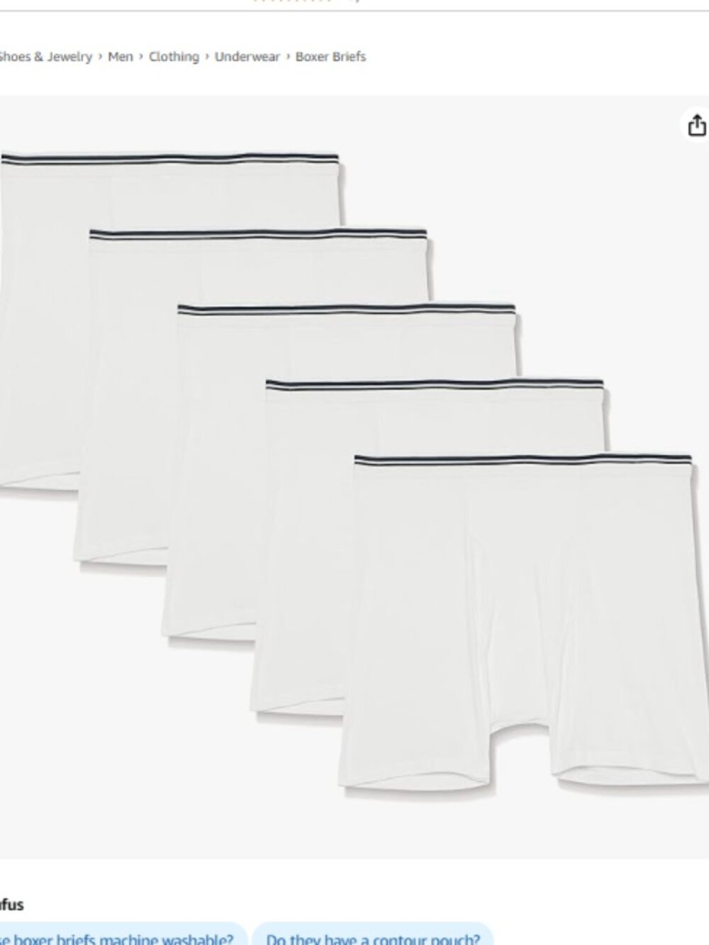 Amazon Essentials Men's Breathable Cotton Underwear Boxer Briefs, Tag-Free-3XL